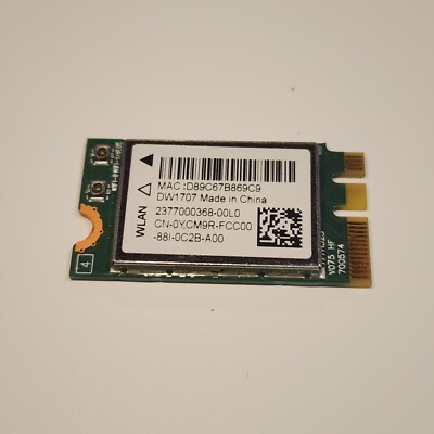 Inspiron 15 3567 3565 Qualcomm Atheros DW1707 WLAN WiFi Card QCNFA335 YCM9R 4327