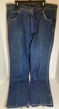 Vintage Rocky Mountain Jeans High Rise Size 15/16 Inseam 36 Denim Blue