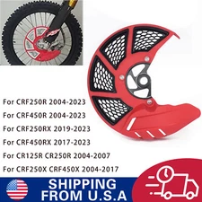 Front Brake Disc Guard Case Cover for CR125R CR250R CRF250R CRF450R CRF250RX Red