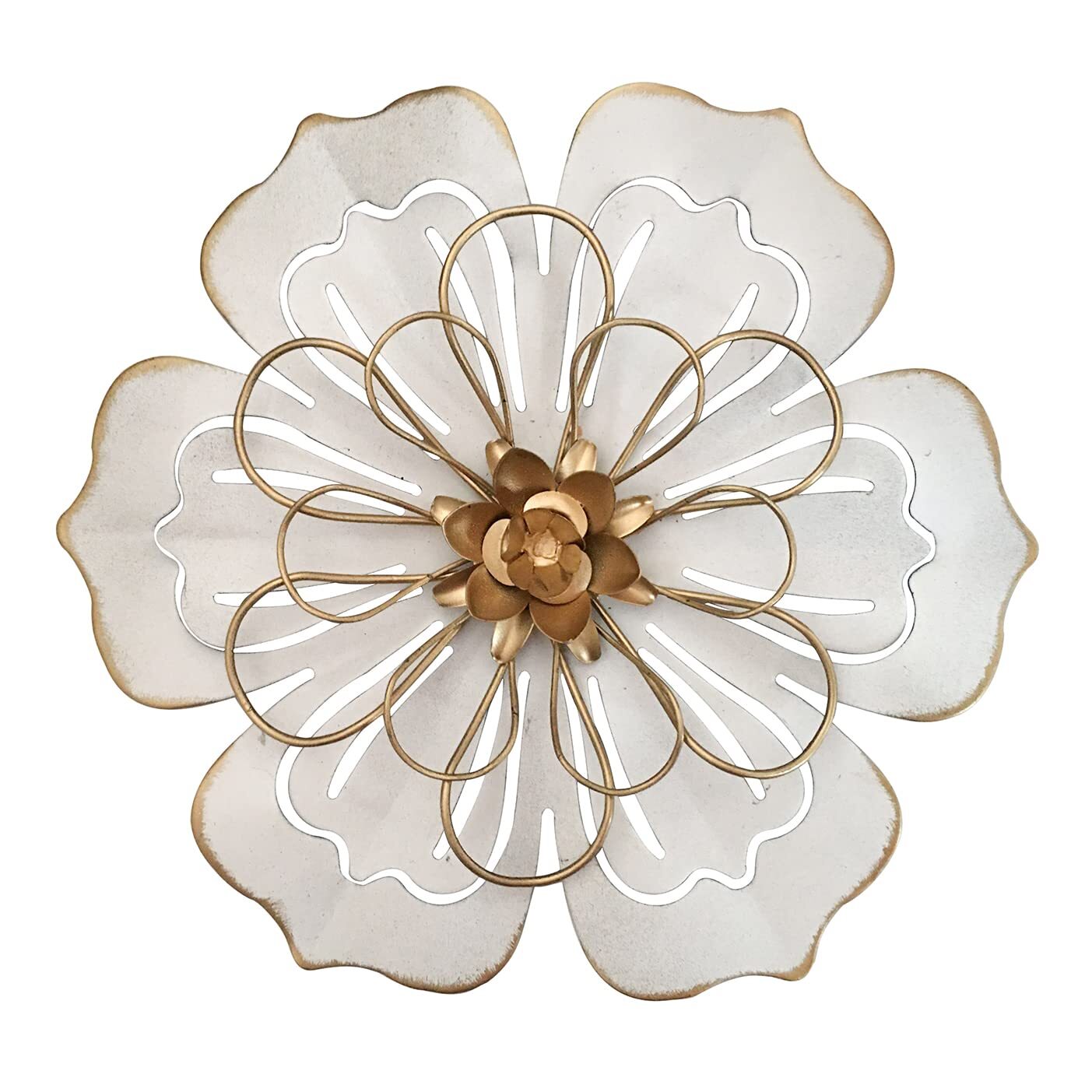Metal Flower Wall Art Decor, 8.3