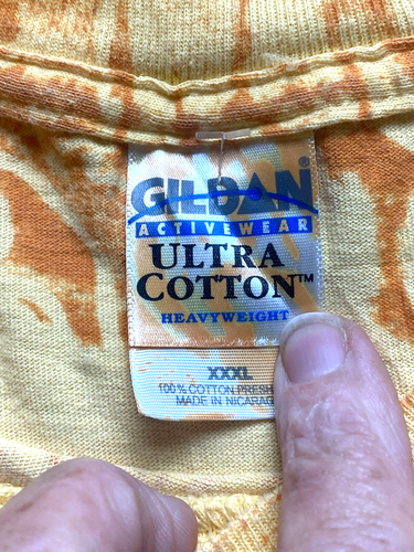 VTG Beta Phi Zeta Shirt Adult 3XL XXXL Yellow AOP Rose Symbols Dope 90s Mens - Bild 3 von 7