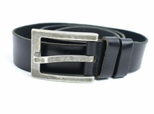 Denim Dept Mens Leather Belt Black Size 38