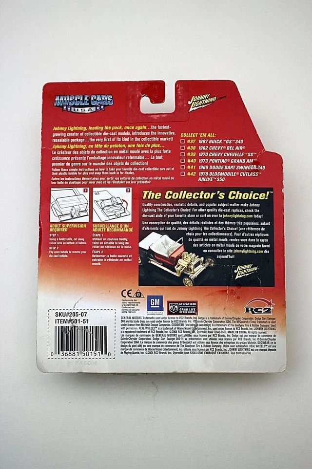 Chevy Bel-Air 1962 Johnny Lightning Muscle Cars EE. UU. 2004 1:64 diecast azul Foto 4 de 4