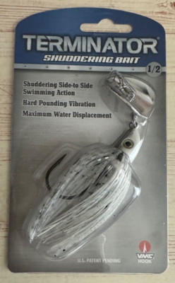 Terminator Shuddering Bait 1/2oz Silver Shinner Fishing Lure Bait SDB1281