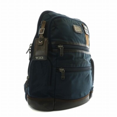 TUMI ALPHA BRAVO Knox Backpack Nylon logo zipper color Navy