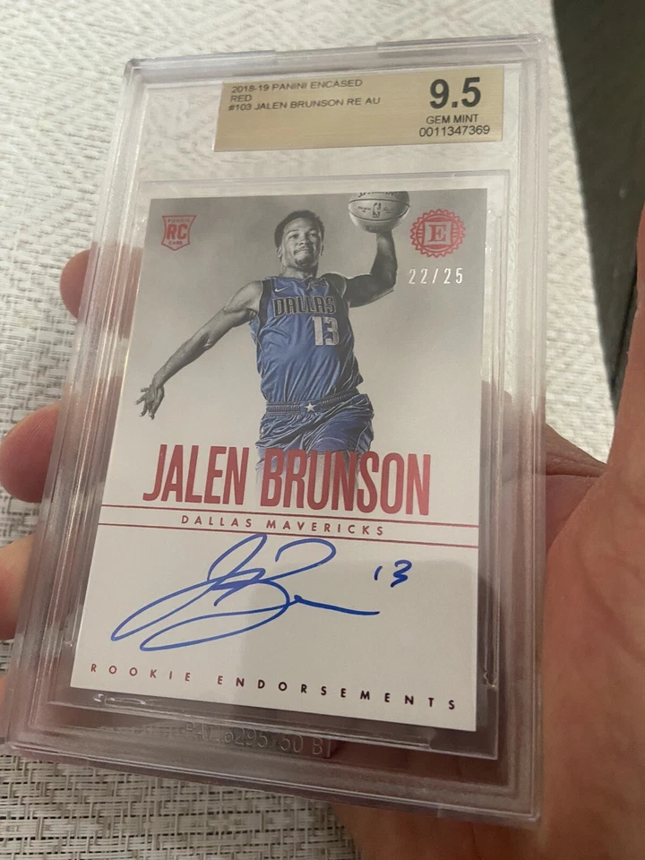 2018-19 Panini Encased Red #103 Jalen Brunson Auto RC /25 BGS 9.5/10! WOW!! - Image 2 of 4