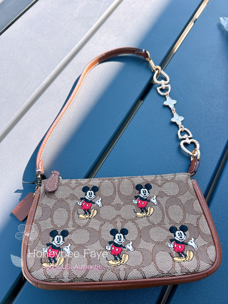 NWT Disney X Coach CN507 Nolita 19 With Mickey Mouse Print +