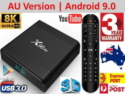 Android 9 0 Smart Tv Box 2gb Ram X96 Air Hd Wifi 8k Quad Core Au Version Ebay