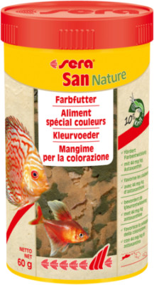 sera San Nature 250 ml Flockenfutter mit Farbverstärker
