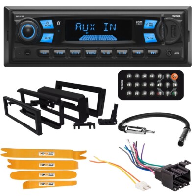 Single DIN Bluetooth Car Stereo AM/FM Radio kit for 1982-1989 Chevy S-10 Pickup