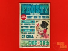 Frosty the Snowman vintage look sign 2x3" fridge/locker magnet Christmas