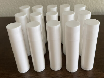 15 Pcs Empty Lipstick Lip Balm Container Tube Case Caps Jars Chapstick Crafts