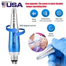 Dental Hygiene Prophy Handpiece 4:1 Nose Cone Air Motor 4Holes 360° Swivel