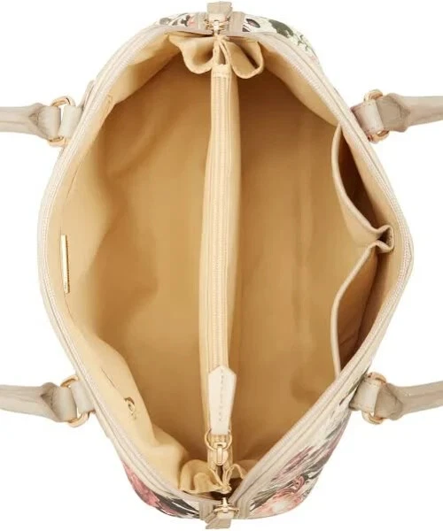 Bolso Giani Bernini Saffiano mediano domo Moody floral multi dorado Foto 3 de 4