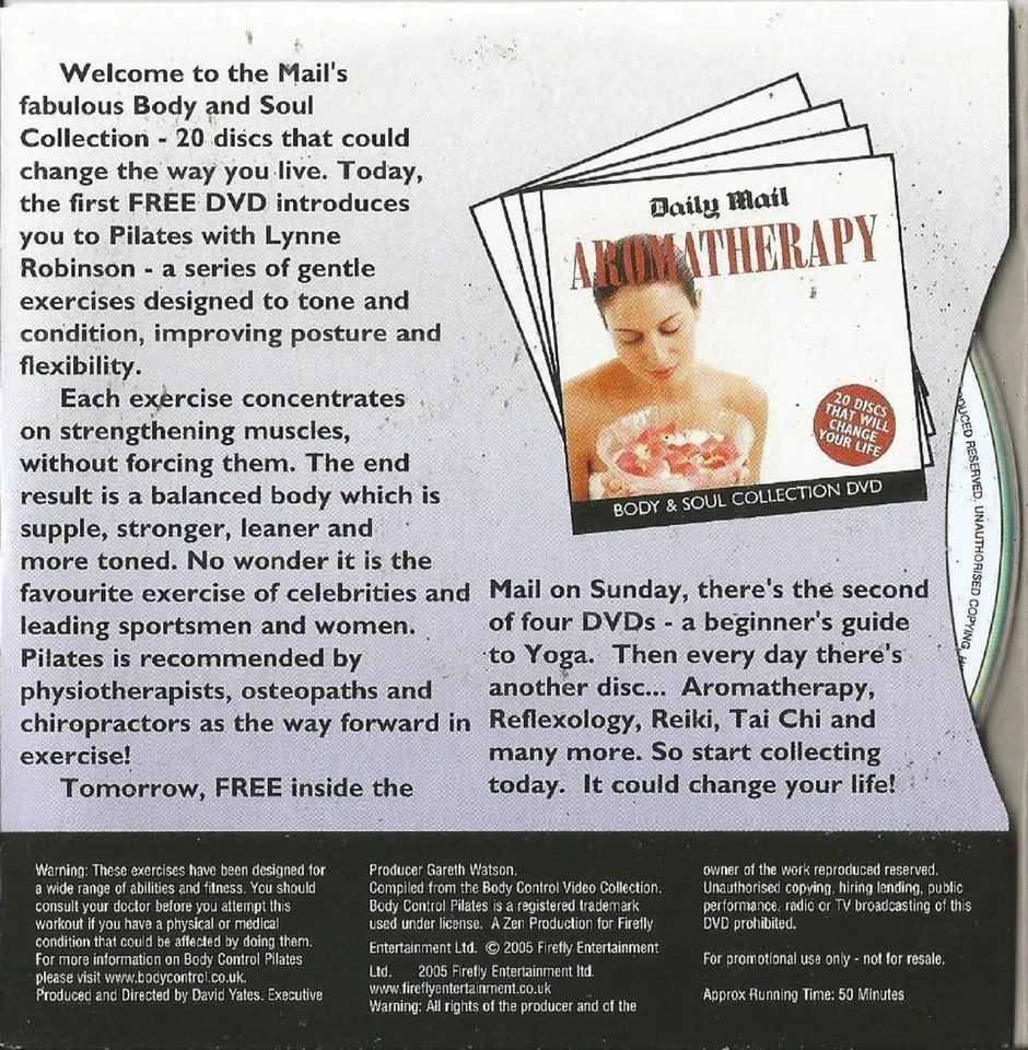 BODY & SOUL - PILATES FOR BEGINNERS pt1 - MAIL PROMO DVD - Image 2 of 2