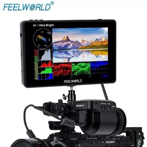 FEELWORLD LUT7S 7" 2200nits 3D LUT Field Monitor 3G-SDI 4K HDMI For DSLR Camera - Picture 6 of 17