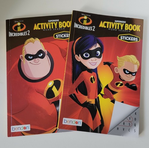 Disney's Incredibles 2 Activity Book Word Search with Stickers Lot Of 2 ...