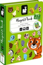 NEW : Janod Magnetibook - Animals - Magnetic Game 30 magnets and 10 cards 