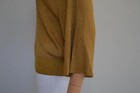 Alice + Olivia Gold Metallic 3/4 Sleeve Ribbed Sweater Size M