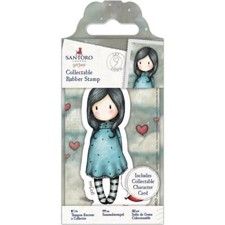Gorjuss Girl SANTORO Cling Unmounted Rubber Stamp Let Down GOR 907159 NEW