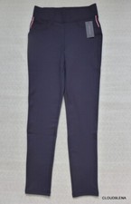 NWT TOMMY HILFIGER Side flag Logo Tape Detail Ponte Legging/Pull-On Pants Size S