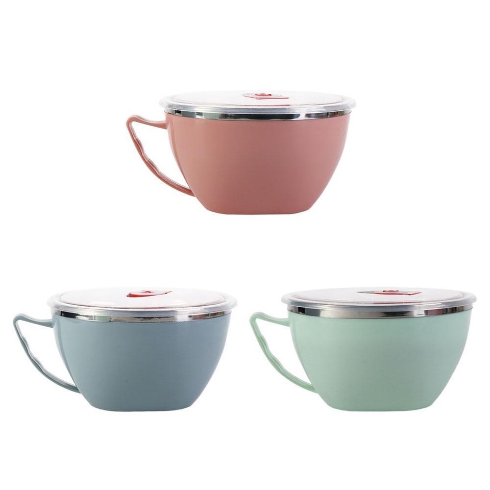 Doublelayer Insulation Instant Noodle Bowl Rice Soup Noodle eBay