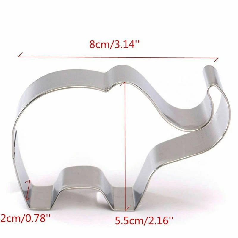 New Baby Elephant Biscuit Cake Cookie Mold Cutter Mould Cutting Metal Girls Boys - image 2 of 2