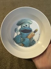 Vintage National Home Products 1977 Sesame Street Cookie Monster Bowl 4.75" CG