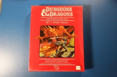 Dungeons & Dragons Basic Set Red Box TSR 1011 1984 Unopened Original Shrink