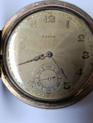 Taschenuhr vergoldet Favor