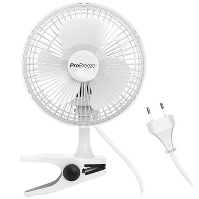 Mini Ventilator mit Clip, 20 cm Durchmesser, 2 Geschwindigkeitsstufen, stabil...