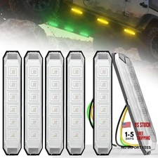 6-Pack Dual Color LED Trailer Lights, 4.7'' Side Marker Clearance Amber Green