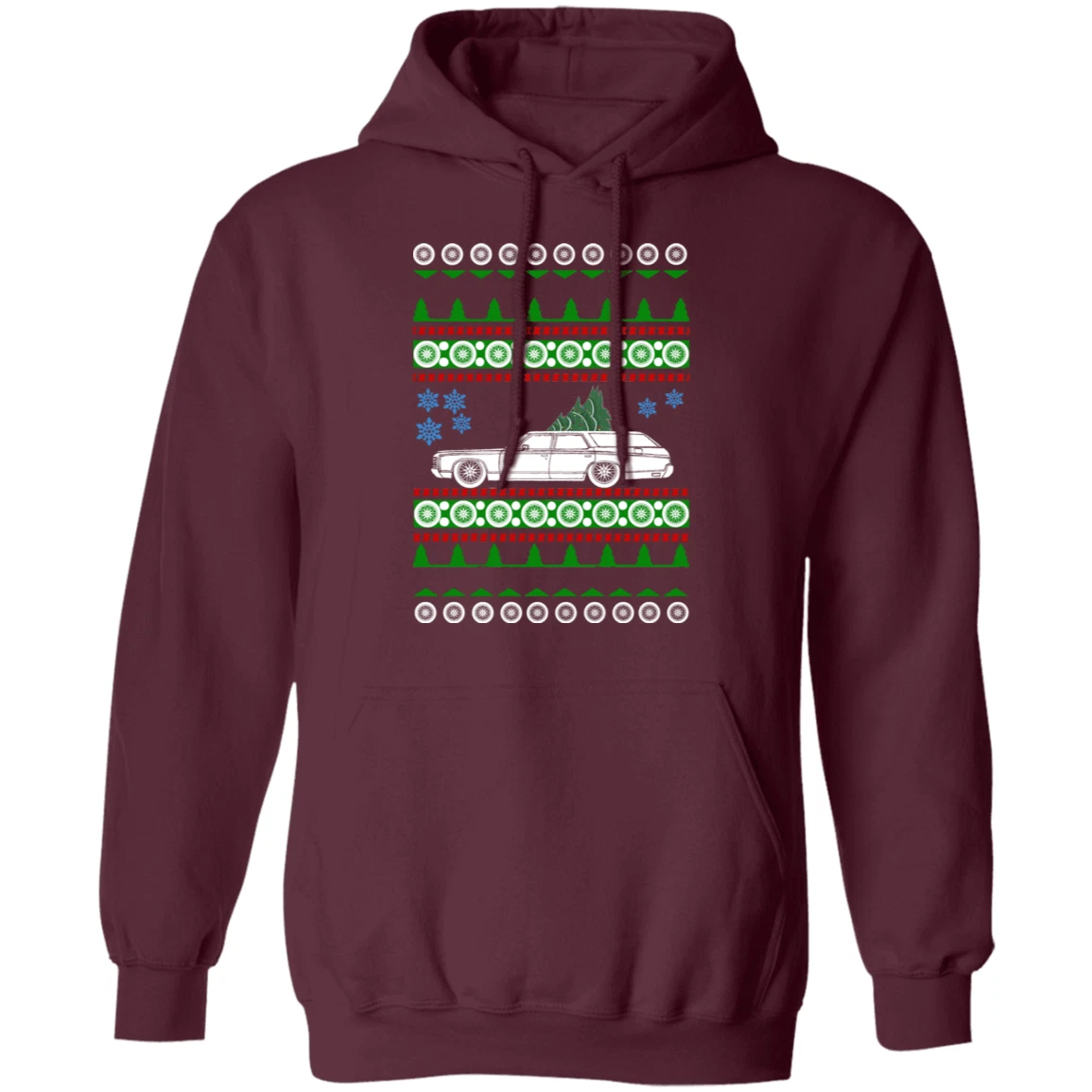 Chevy Kingswood Wagon Hoodie ugly christmas sweater