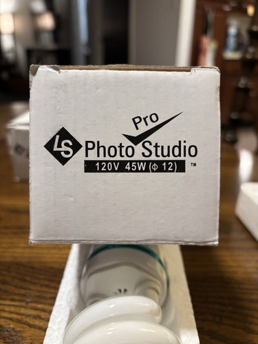 3x LS Photo Studio Pro Light Bulbs PB-45 120V 45W Top Lighting CFL Bulbs TESTED - Picture 2 of 8