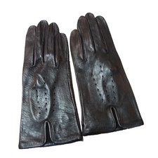 Vintage Leather Gloves Black Women's Size 7