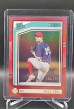 2024 Panini Donruss Baseball Rated Prospects Mick Abel #121 Red /275 
