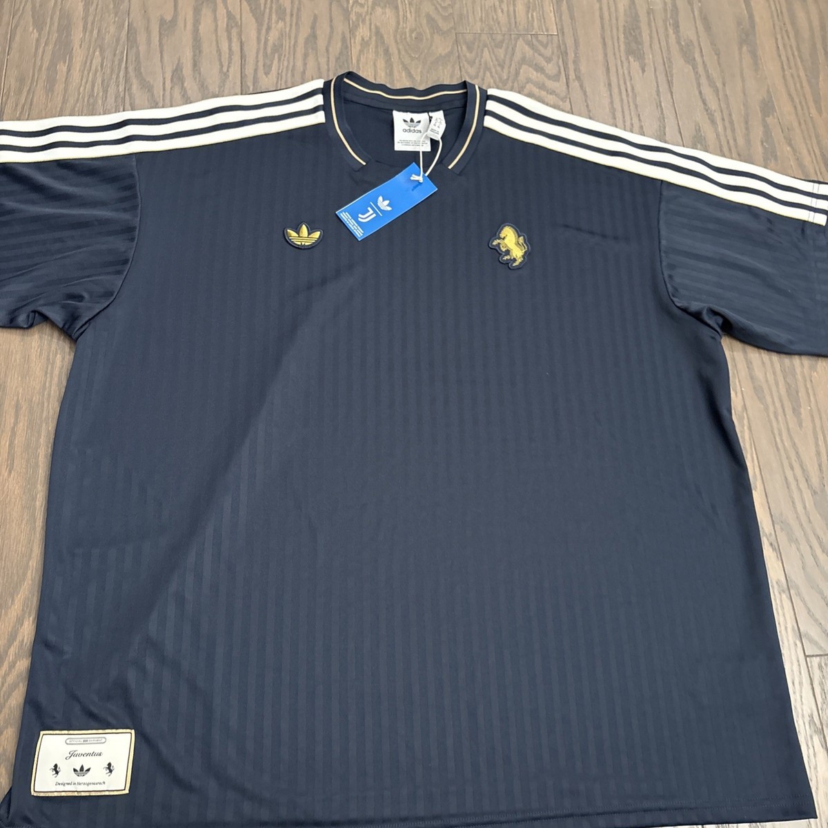 NWT adidas x Juventus Terrace Icon Jersey Legend Ink JF0458 Mens