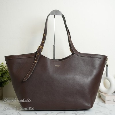 COACH CAM00  Gramercy Tote Bag In Natural Grain Leather Brass/Maple NWT