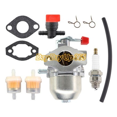 Carburetor with Fuel Line Spark Plug For Briggs & Stratton 83666B Engine