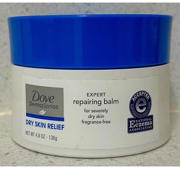 Dove Derma Series Dry Skin Relief Expert Repairing Balm 4.8 oz Lotion Cream