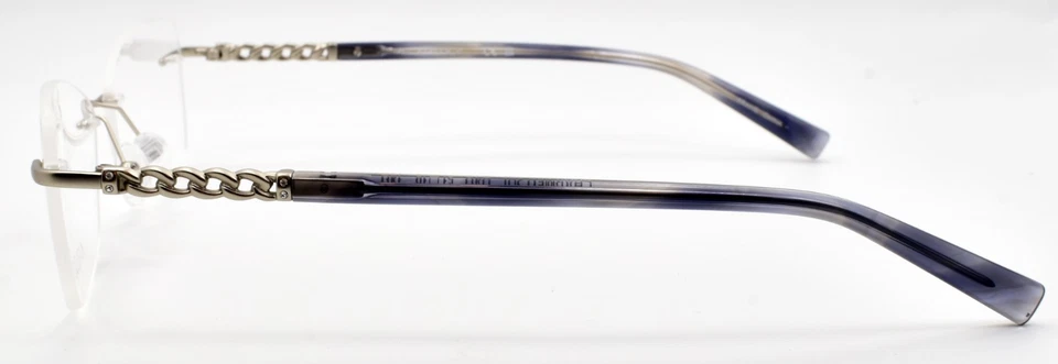 Armações de óculos femininas Airlock Charmed 201 040 sem aro 51-18-140 prata fosca - Imagem 3 de 3