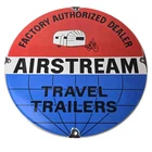 Vintage Airstream Sign - Travel Trailer RV Gas Airplane Porcelain Sign