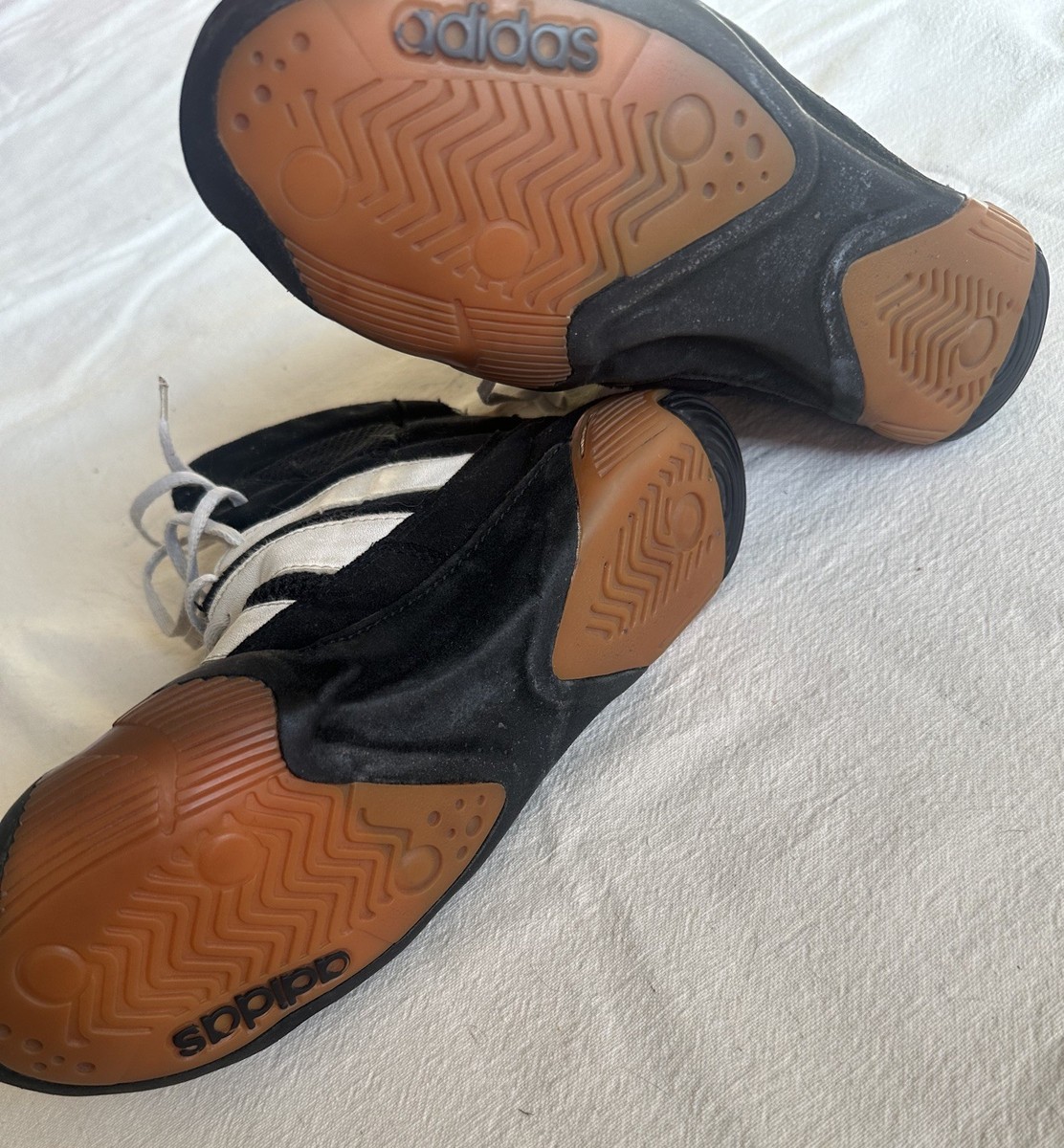 Vintage 1999 Kendall Cross Black Adistar Rare Wrestling Shoes Size