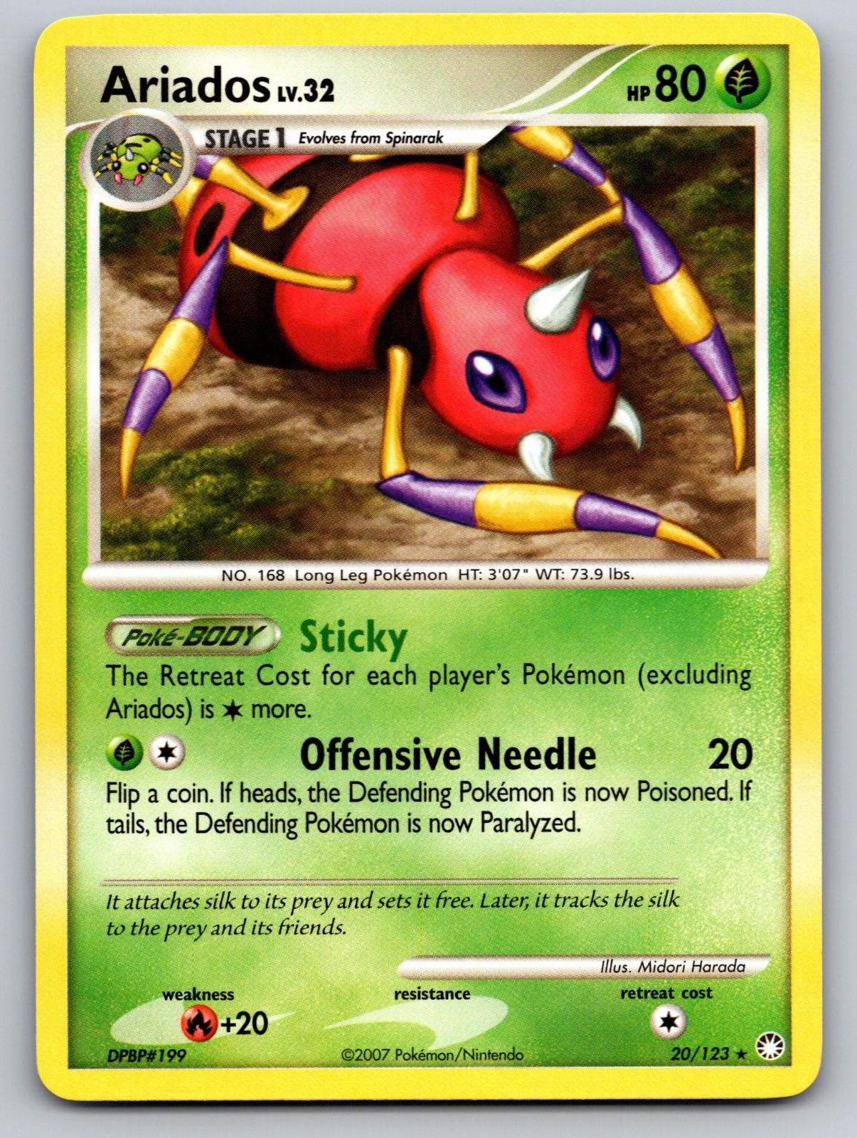 Pokemon Ariados 20/123 Rare Mysterious Treasures NM