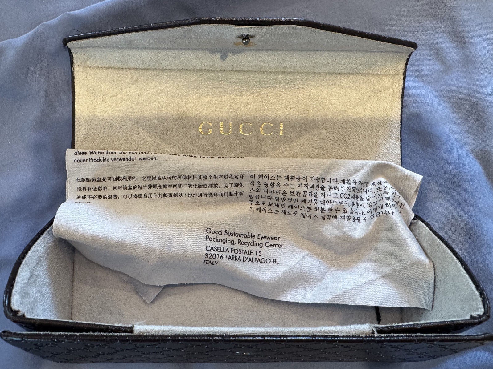 Authentic Gucci Chain-Link Aviator Sunglasses Gol… - image 7