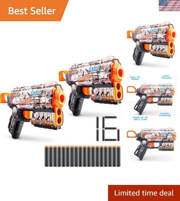 Sonic Retro Foam Dart Blaster 2 Pack with 16 Darts - Maximum Fun for All Ages