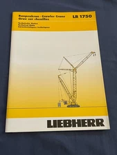 Liebherr LR1750 Crawler Crane Dealer Sales Brochure