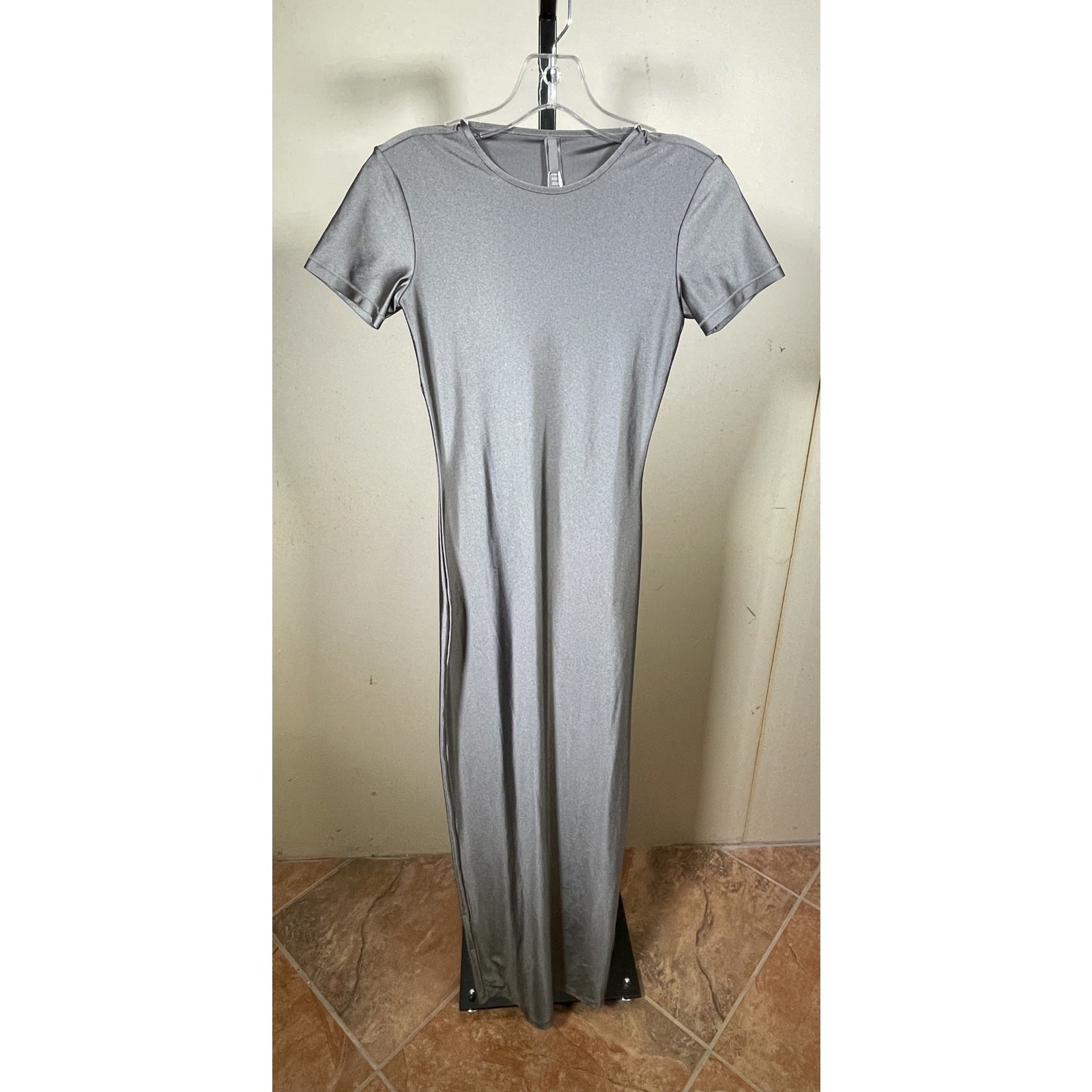 Skims Shine Jersey Long Dress Size Small