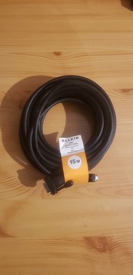 VGA Monitorkabel 15m BELKIN Anschluss Kabel Schwarz PC Bildschirm 762837