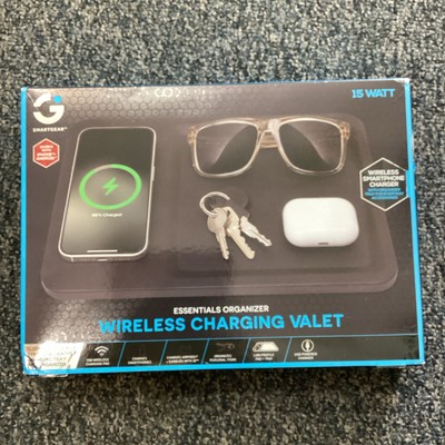 SmartGear Wireless Charging Valet Essentials Organizer